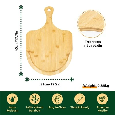Bamboo Pizza Board With Handles Bamboo Pizza Board With Handles